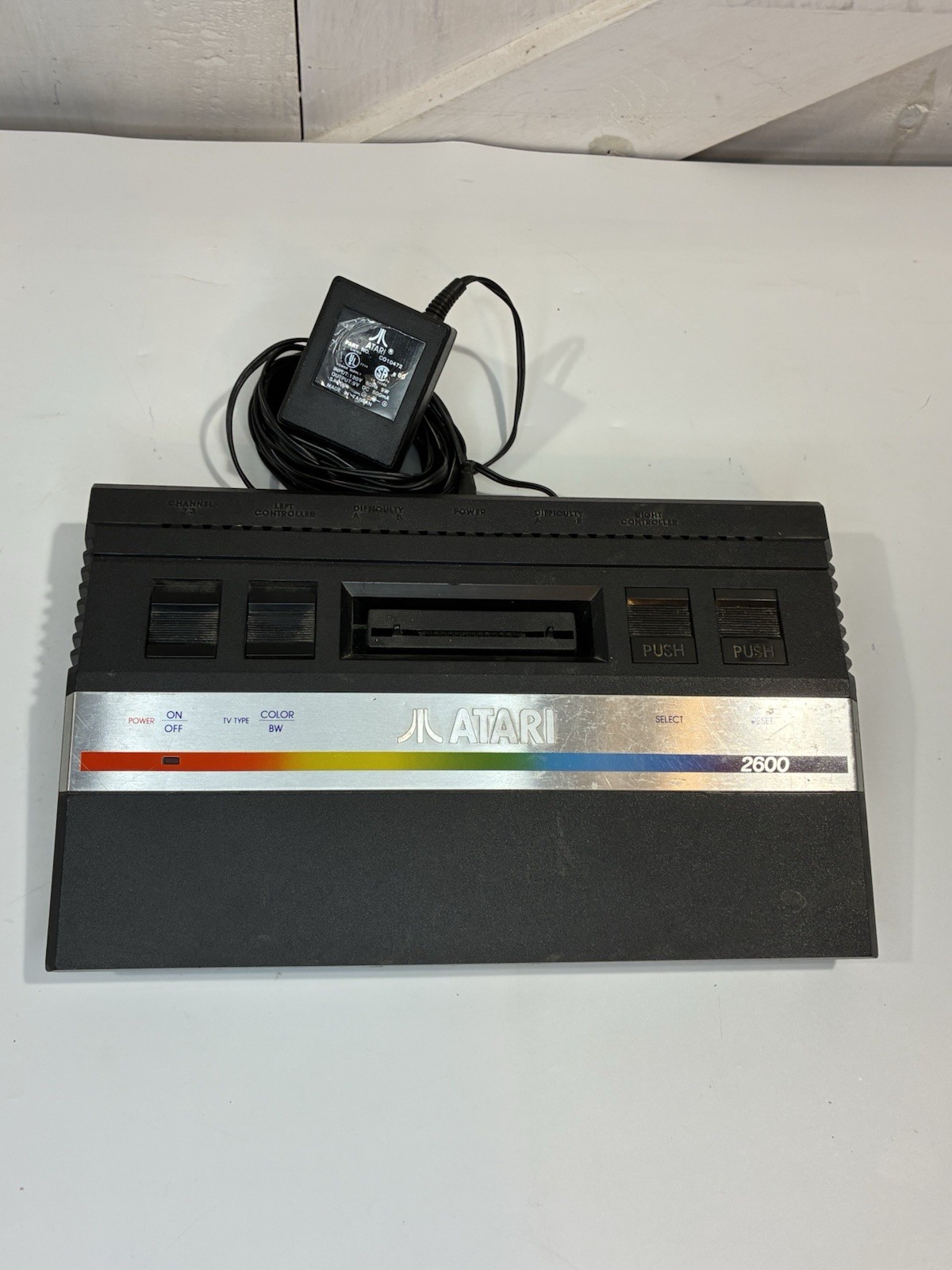 Authentic ATARI 2600 Junior Rainbow Console W Power Cord Great Cond Untested