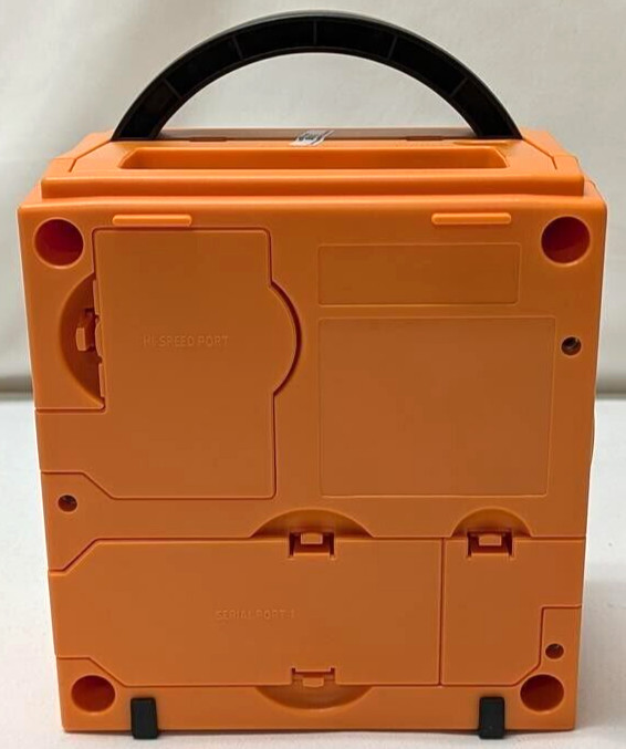 Nintendo GameCube ORANGE Housing Gaming Console DOL-001 Controller Bundle NTSC