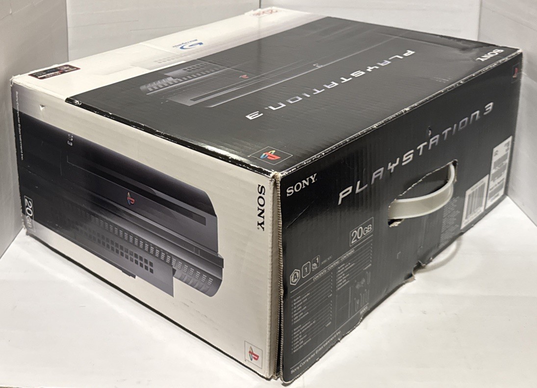 Sony PlayStation 3 CECHB01 20GB Complete w Box PS1 PS2 PS3 Tested 👀 Very Clean