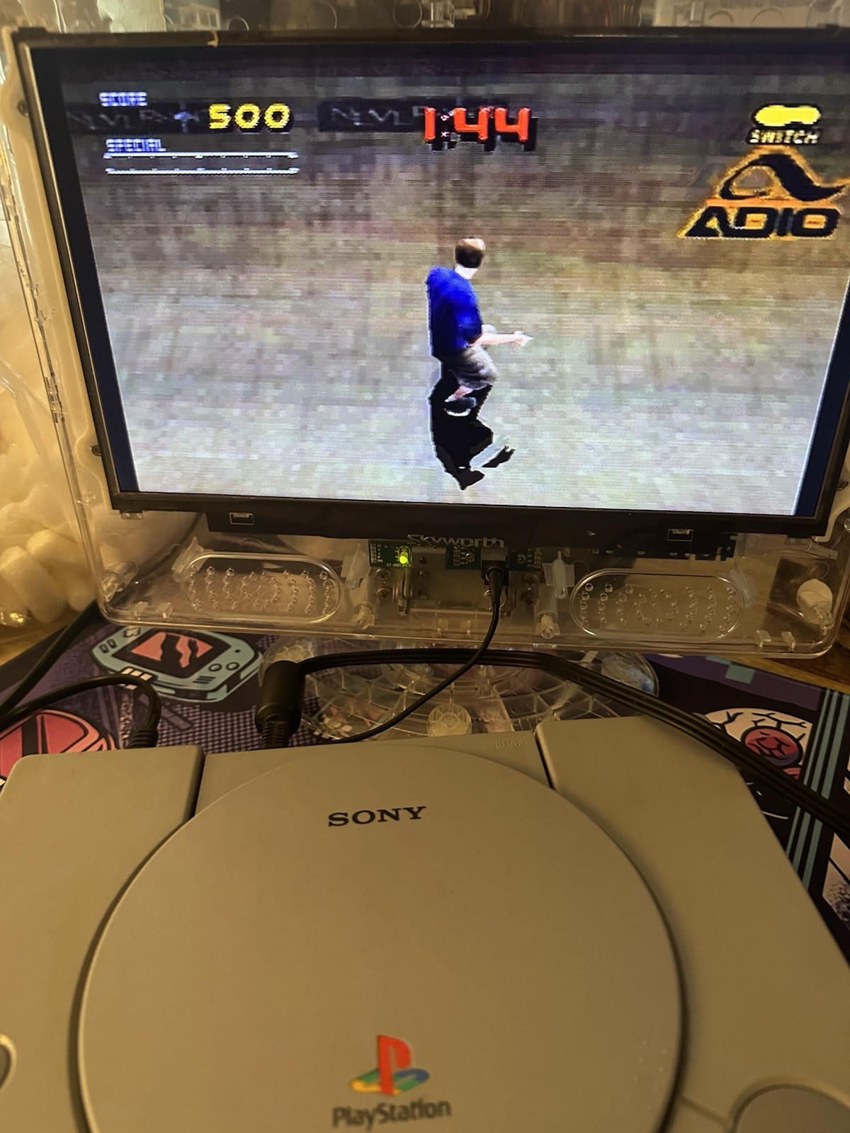 Sony PlayStation 1 Gray Console Bundle SCPH-1001 Restored, Tested, Working READ