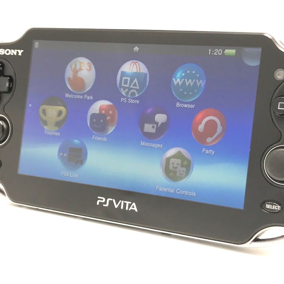 SONY PS Vita PCH-1100 Crystal Black Wi-Fi OLED w/ Charger «Excellent»