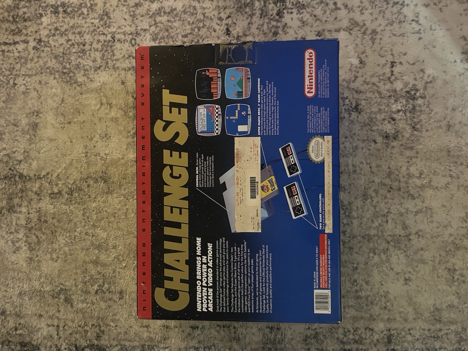 Nintendo NES Challenge Set Limited Edition Console Bundle Box 2 Controllers