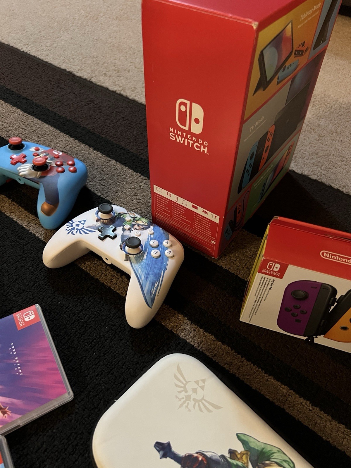 Nintendo Switch OLED Bundle Flawless Animal Crossing Super Mario LOADED w/EXTRAS