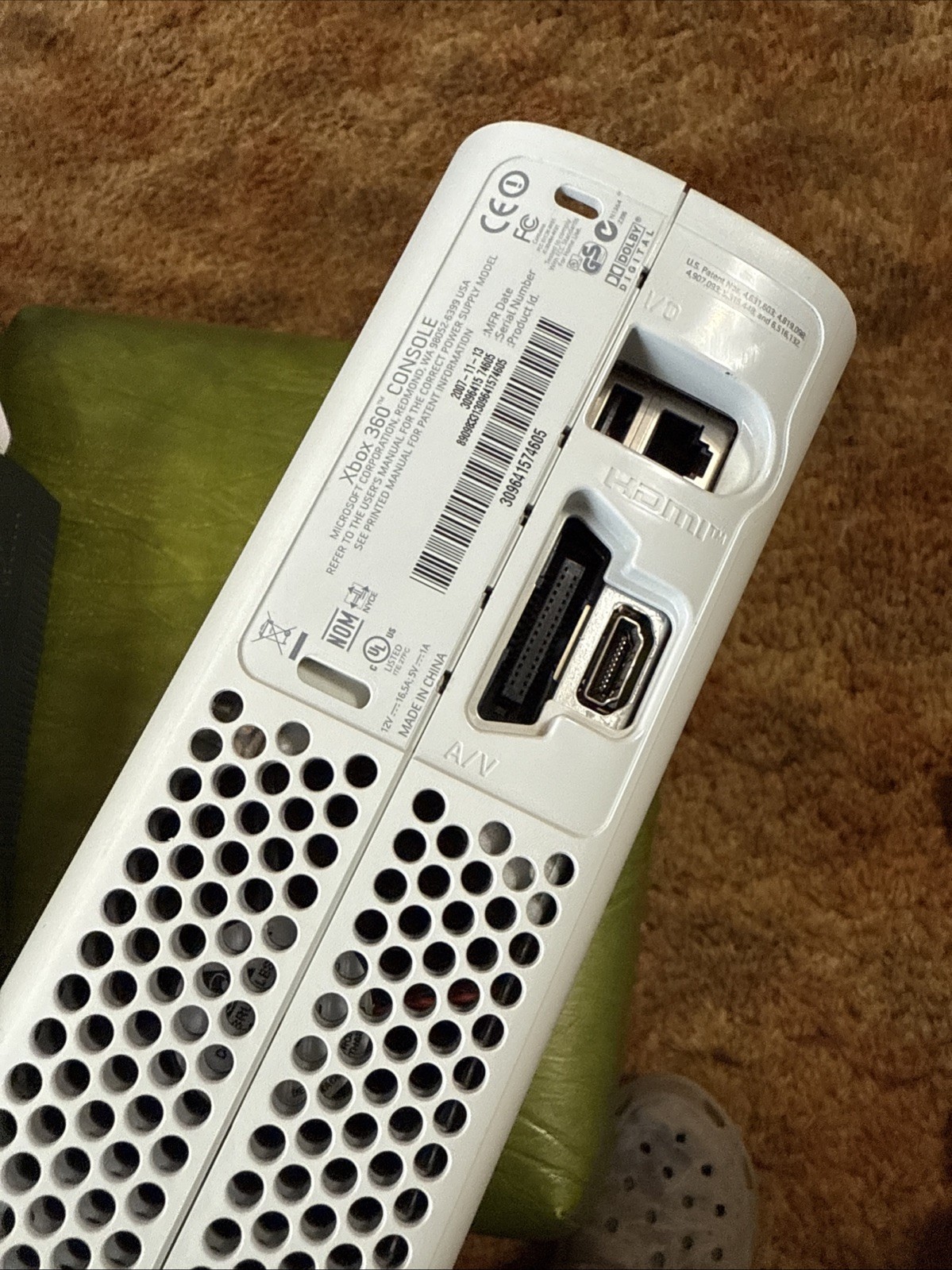 Microsoft Xbox 360 Pro White HDMI Tested & Working With Extras In Box Hard Drive