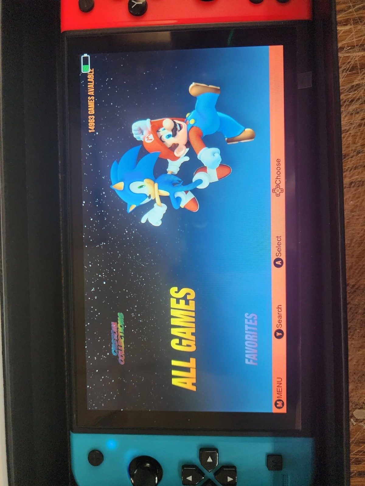 X90 HD IPS Display 7-Inch Handheld Video Game Console Blue Red USB-A used