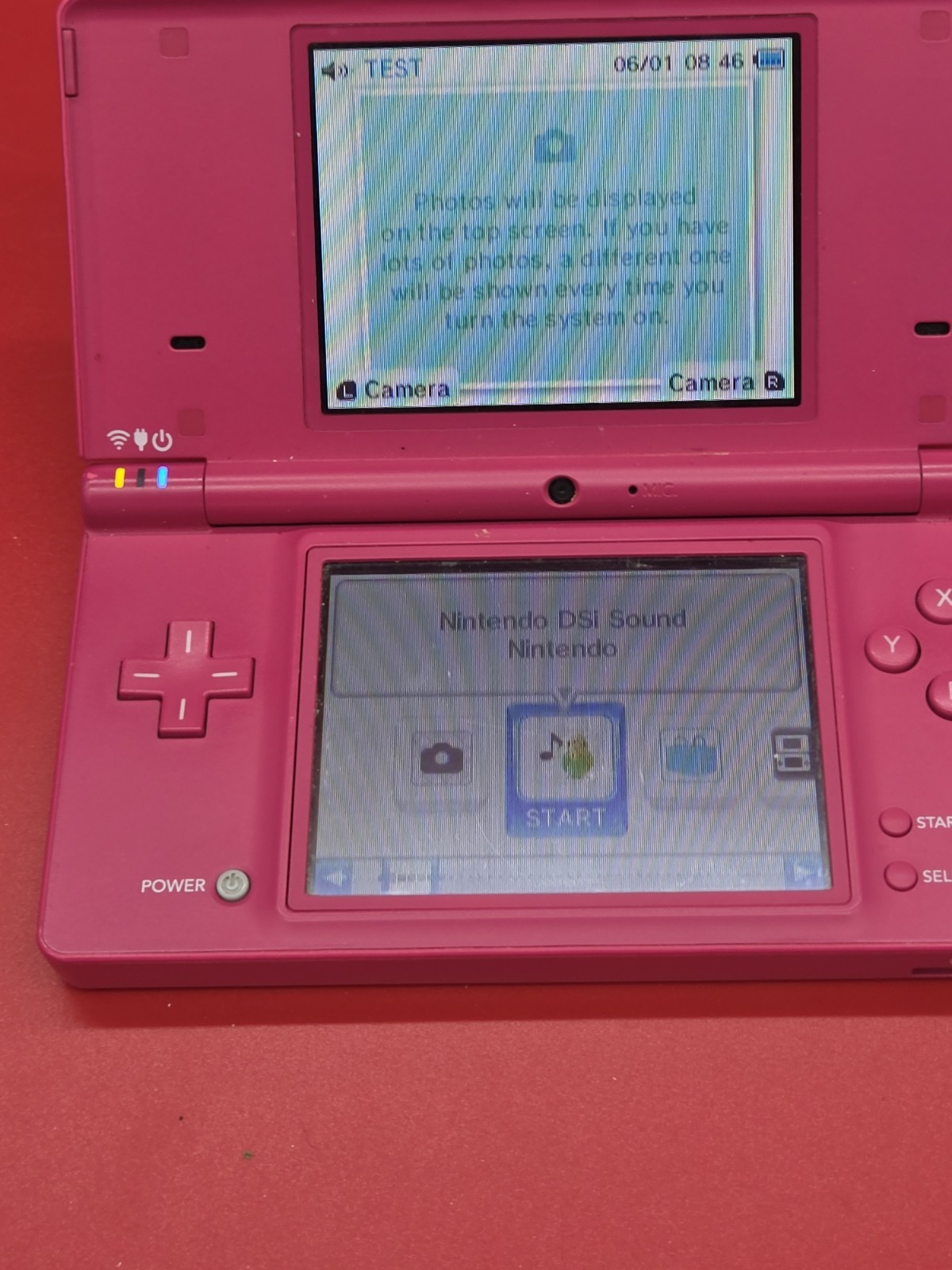 Nintendo DSi Pink Console TWTL-001 Handheld System Camera WiFi With Charger