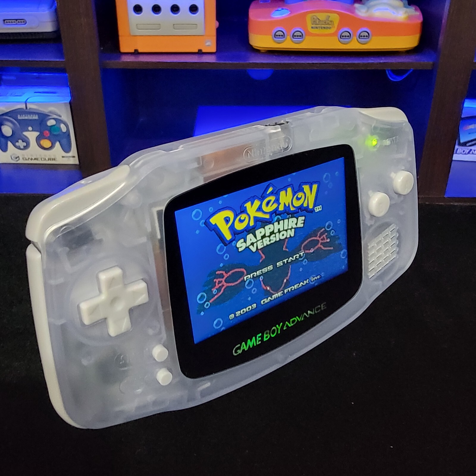 Glacial Game Boy Advance GBA iPS LCD USB-C 1800 mAh Rechargeable Battery