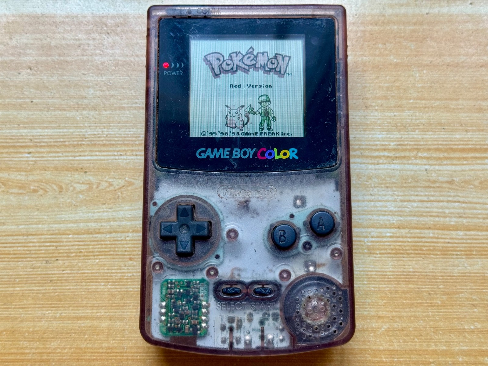 Nintendo Gameboy Color CGB-001 Atomic Transparent Purple Handheld System Console