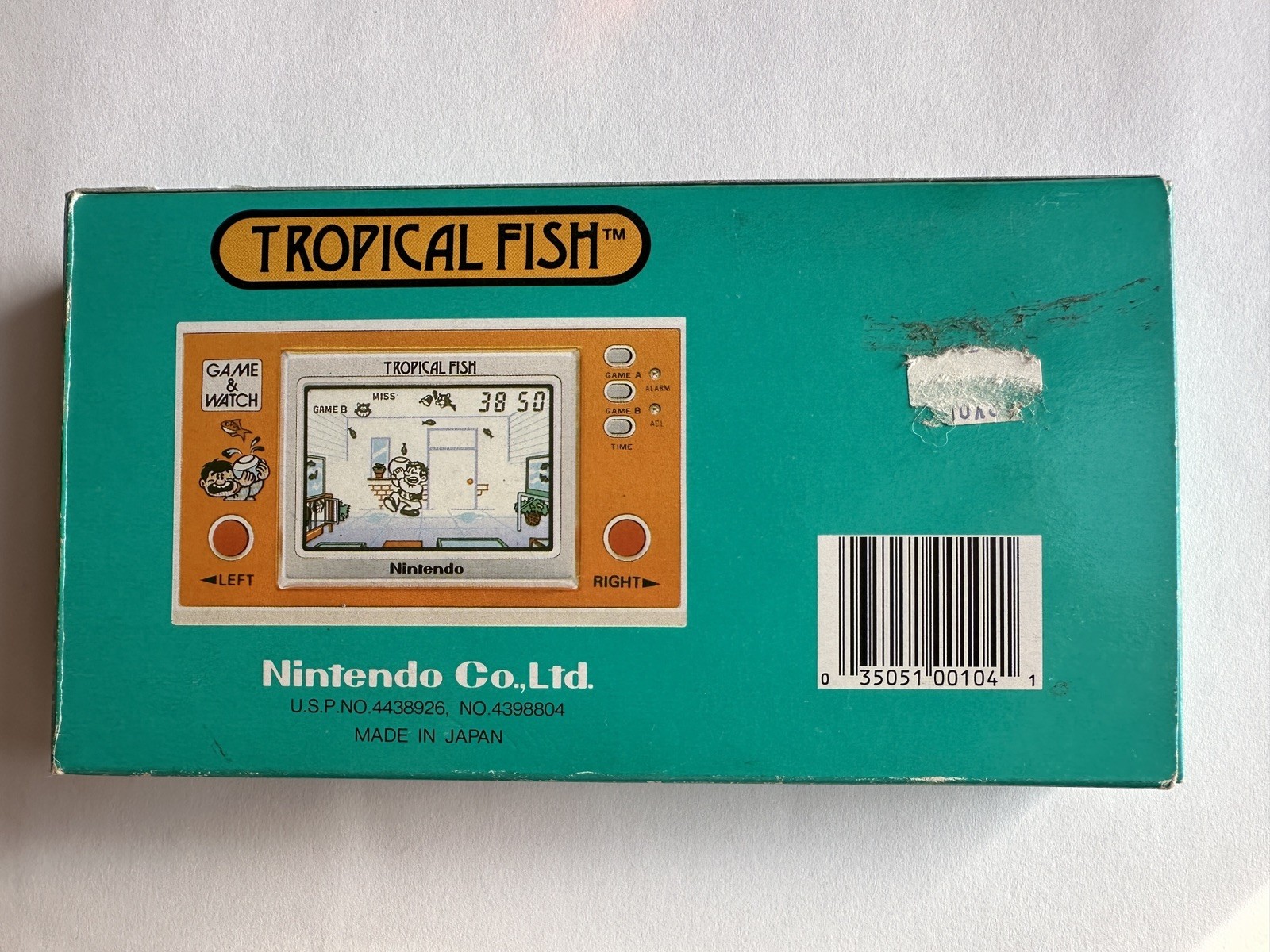 1985 Nintendo-Game & Watch-TROPICAL FISH-CIB-Complete- Near Mint-US seller-RARE