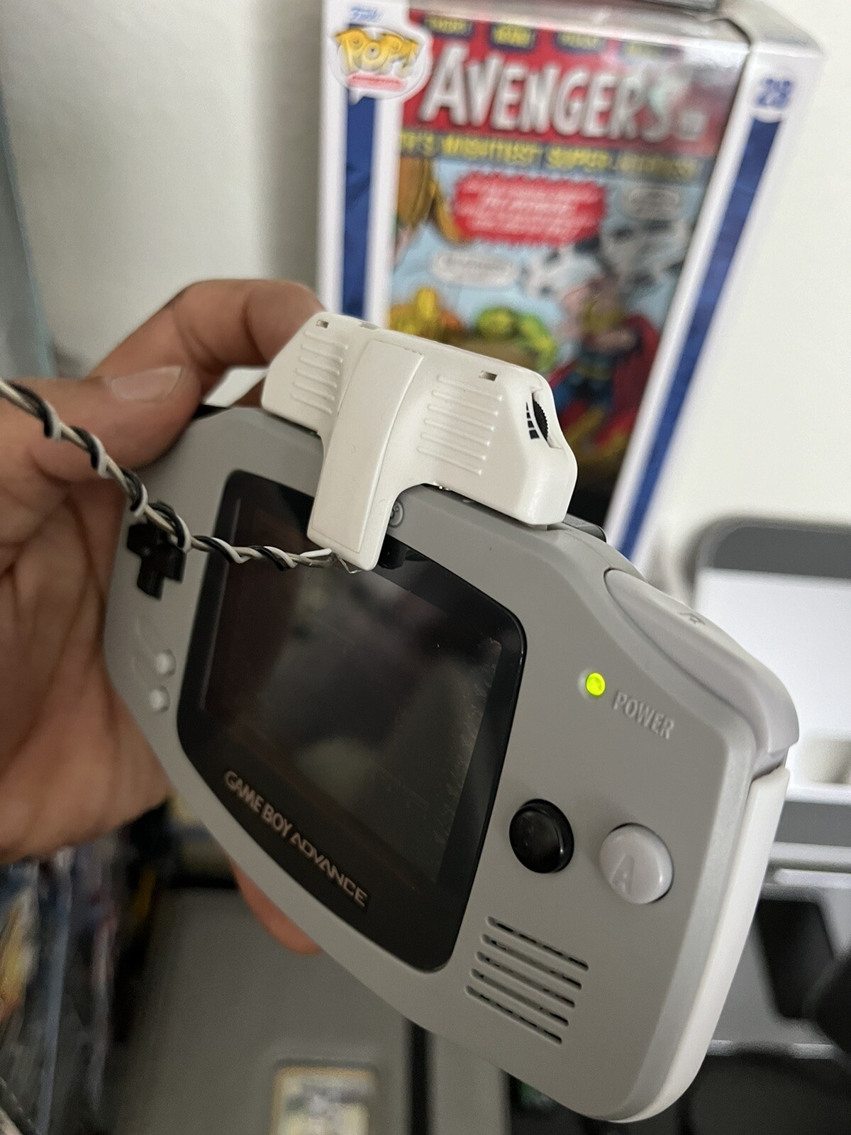 Nintendo Gameboy Advance Console Gray/Black/White Body RE-SHELL RE-WORK RE-DONE