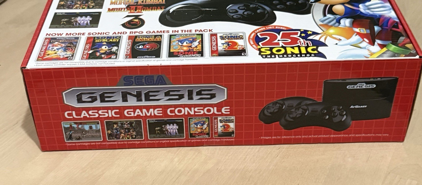 SEGA Genesis Classic Game Console 80 Built-In Games 2 Wireless Controllers