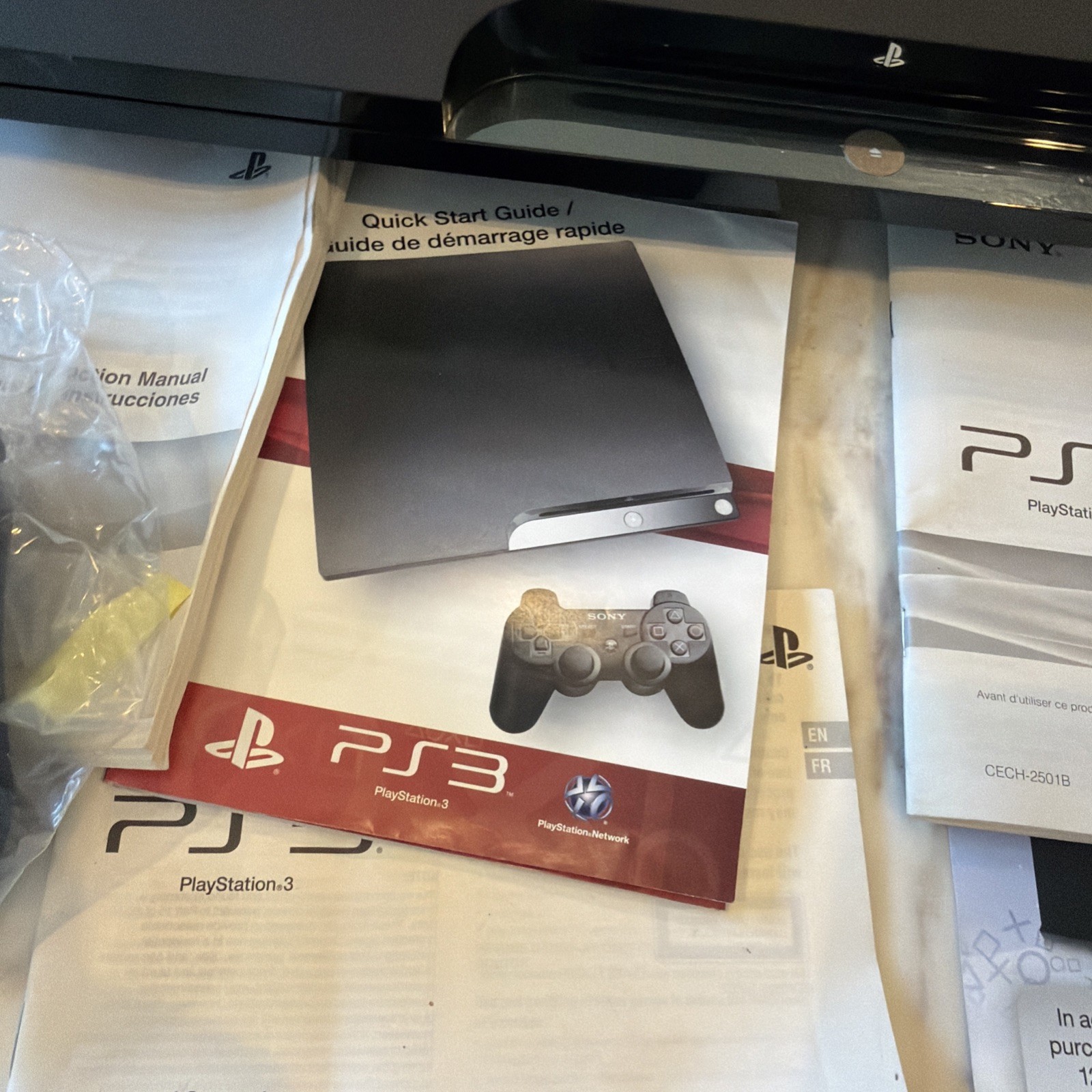 Sony PlayStation 3 Slim Move Bundle 320GB Charcoal Black Console With 5 Games