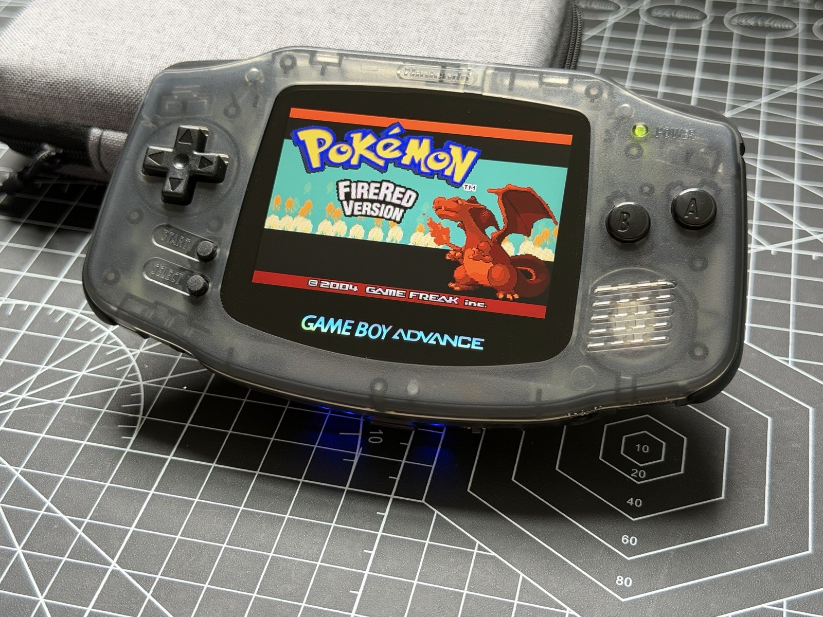 Gameboy Advance GBA FP Backlit M2 3.0» IPS W/ Rechargeable Battery USBC – Smoky