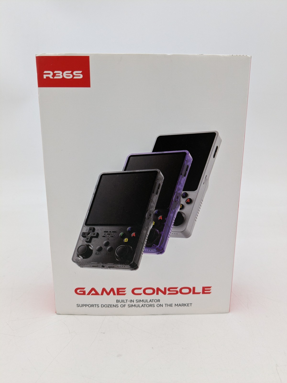R36S Retro Handheld Gaming Console Built-In Simulator 3.5″ IPS Screen – White