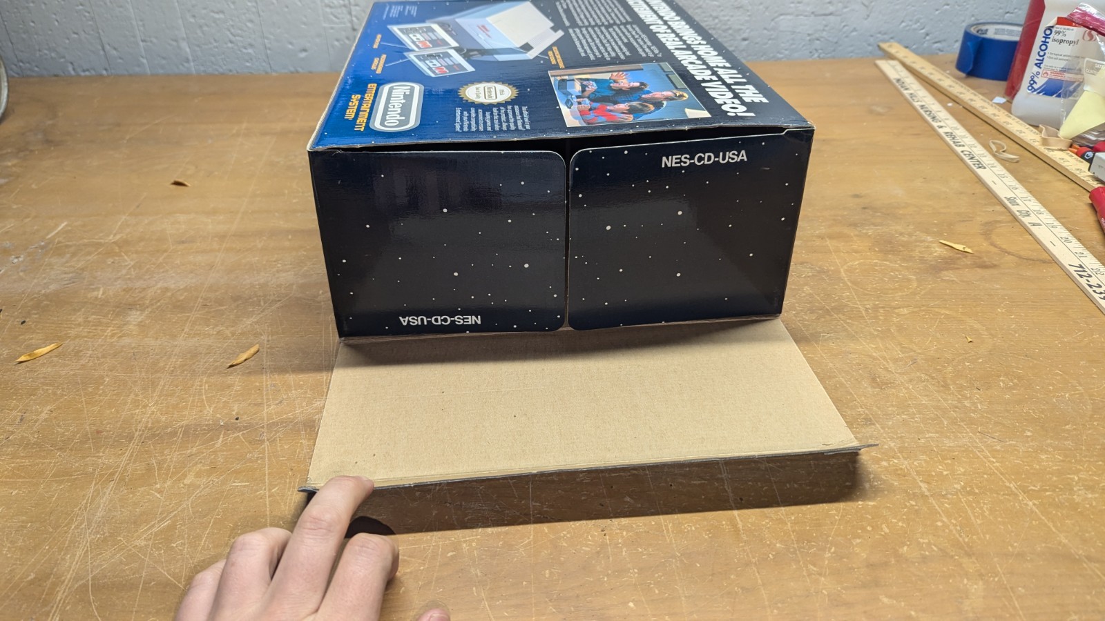 CLEAN CRISPY BOX ONLY 1987 Nintendo NES Control Deck System Console See Photos