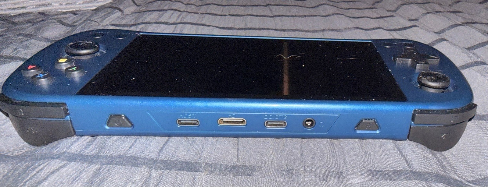 X55 Blue Handheld System HDMI USB-C Headphone Jack MicroSD Used