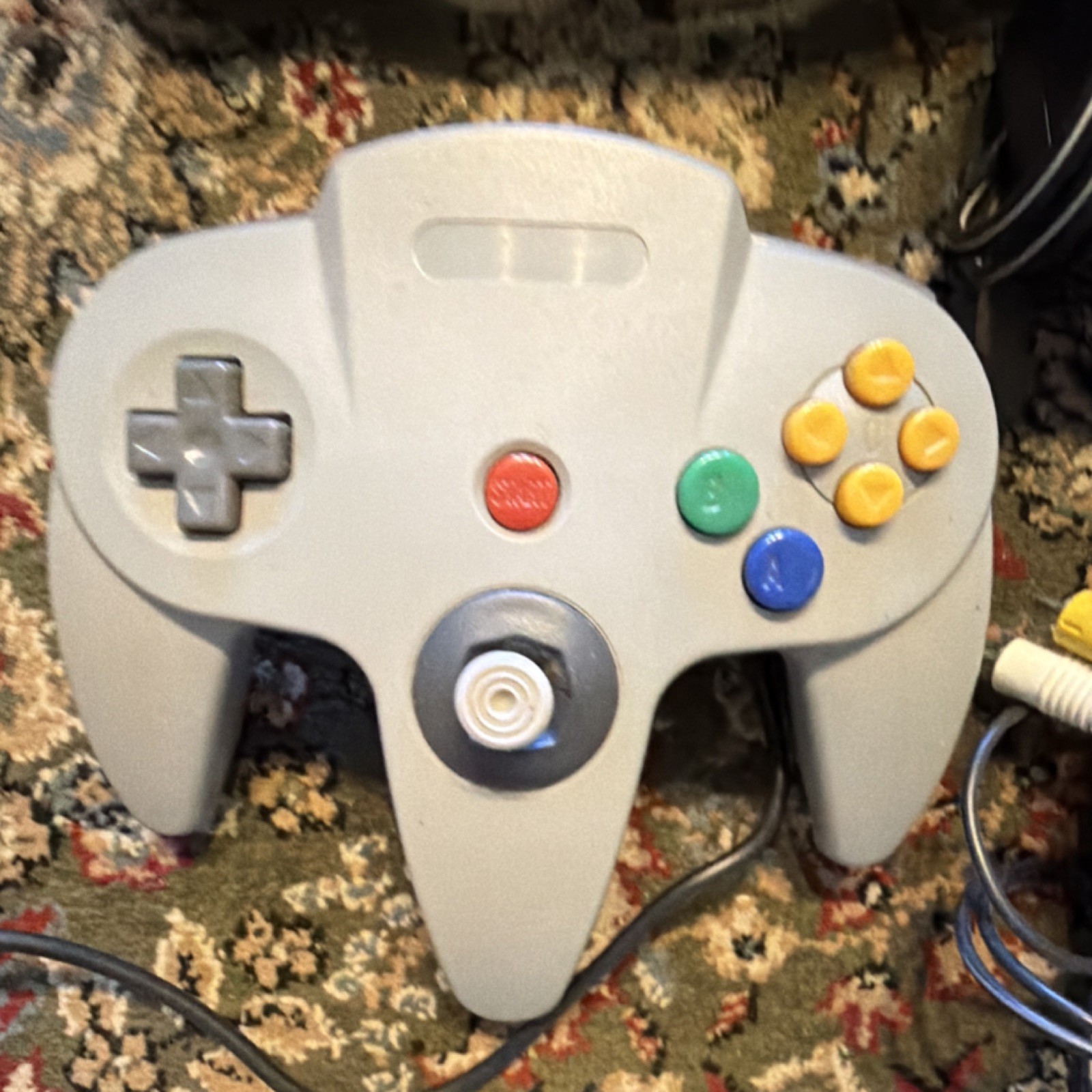 Nintendo 64 Console Gray/Black w/ Controller, Cables, 4 Controller Ports