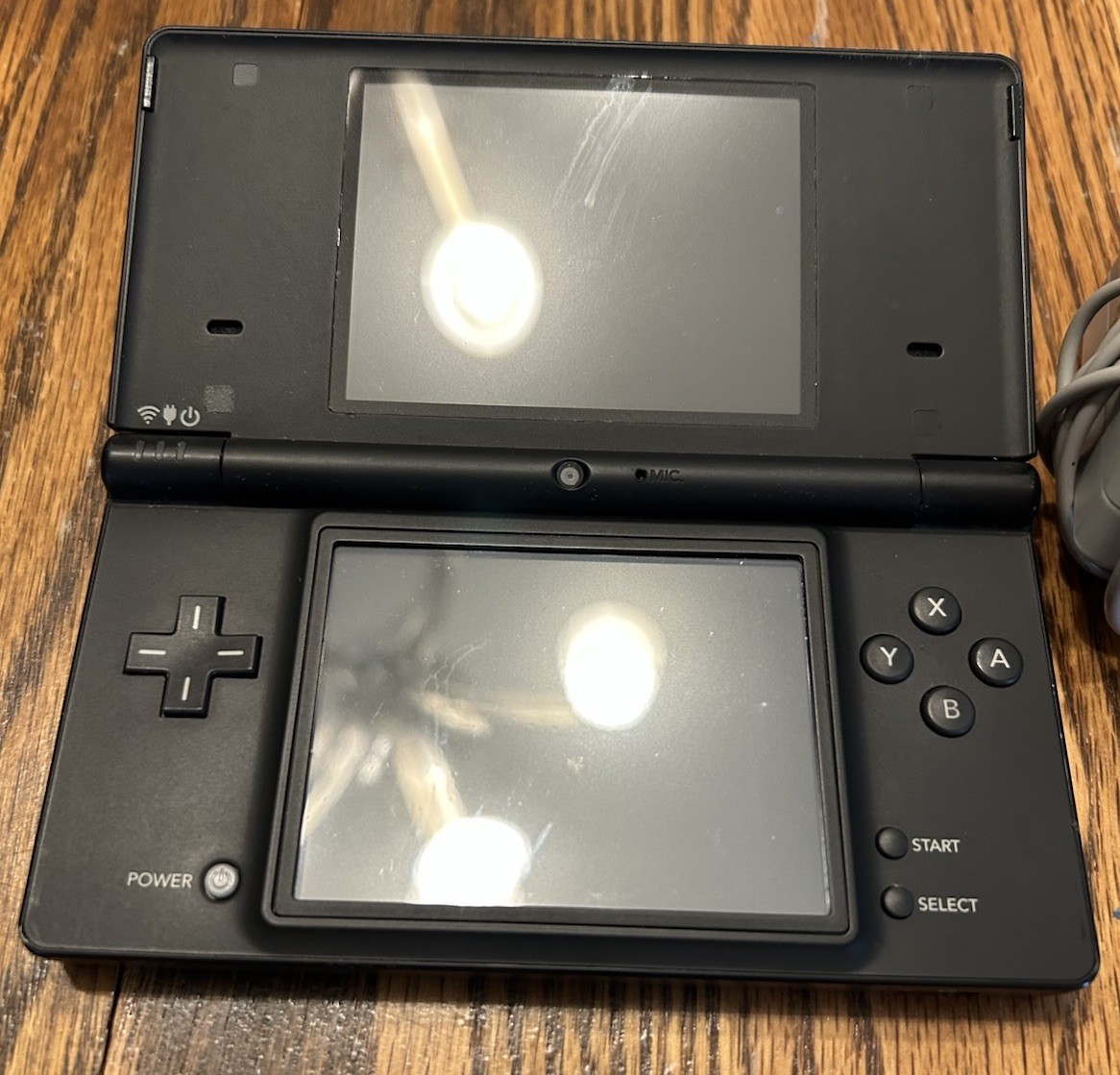 Nintendo DSi Black w/Charger Professor Layton Diabolical Box Working