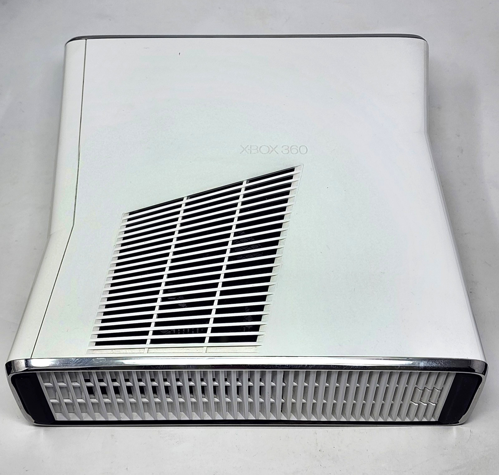 White Xbox 360 Slim 250GB Console Kinect Set w/ OEM Controller & 6 Games TESTED