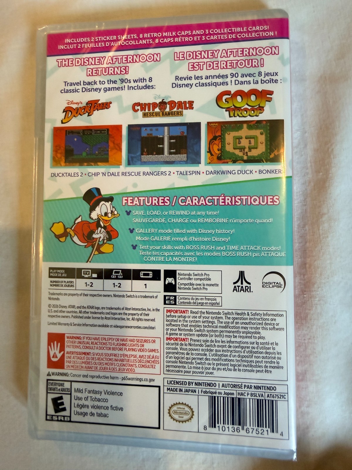 Nintendo Switch Console Bundle, MOD HAC-001, Great Condition, NEW DISNEY Game!!!