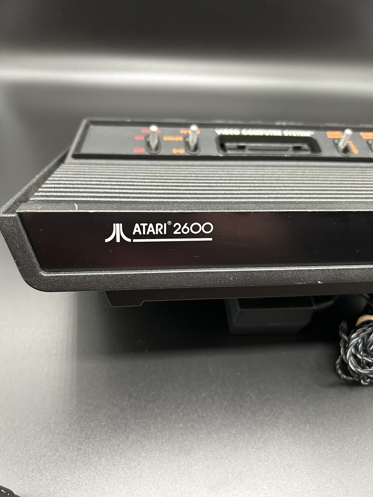 Atari 2600 Darth Vader Black Console 1 Controller OEM Power Cord Tested WORKS!!!