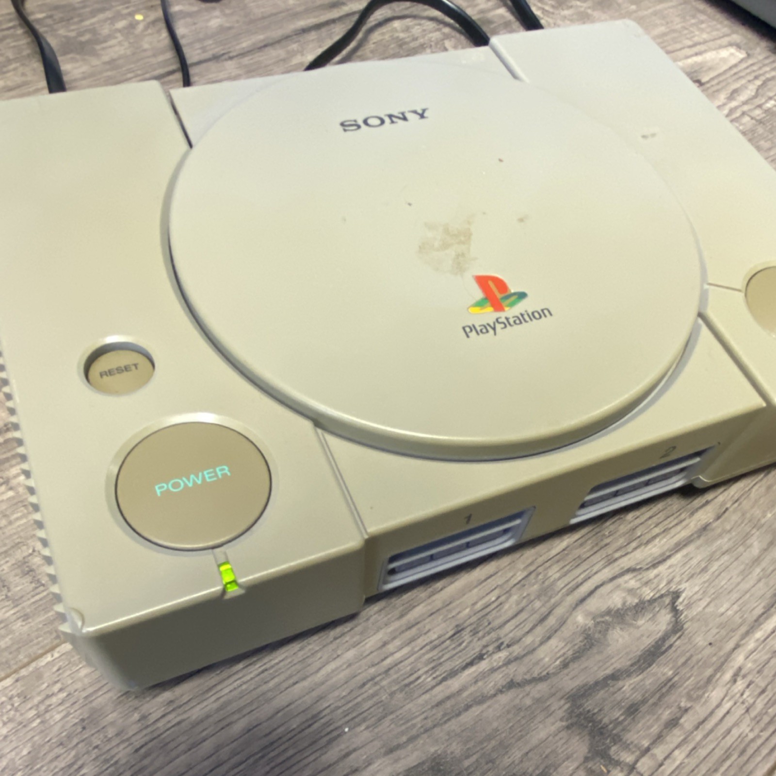 Sony PlayStation 1 Gray Console, Controller, AV & Power Cables, Composite RCA
