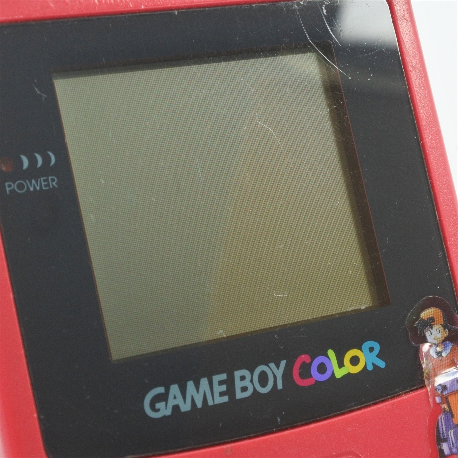 JUNK Gameboy Color RED Console CGB-001 NO Sound Nintendo made in CHINA 9892 gb