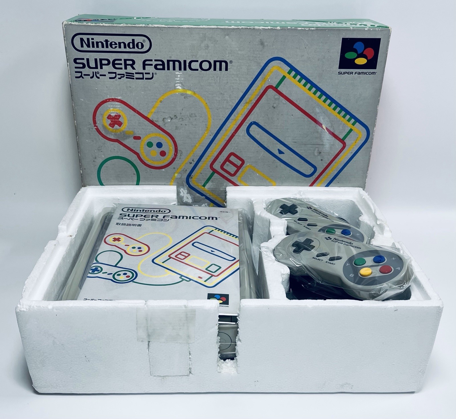 Nintendo Super Famicom Console Boxed Tested Working Japan SFC Controller Set