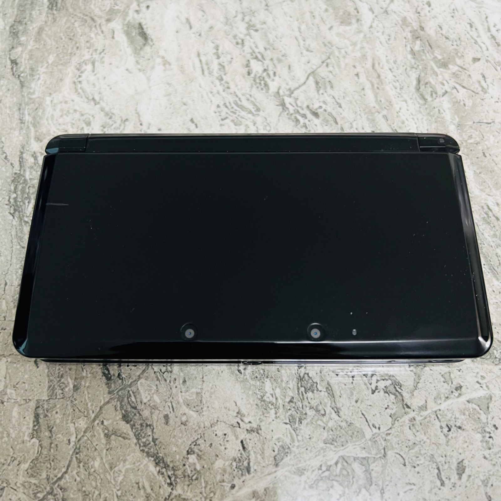 Nintendo 3DS Clear Black Console CTR-001 Tested Working Handheld JP