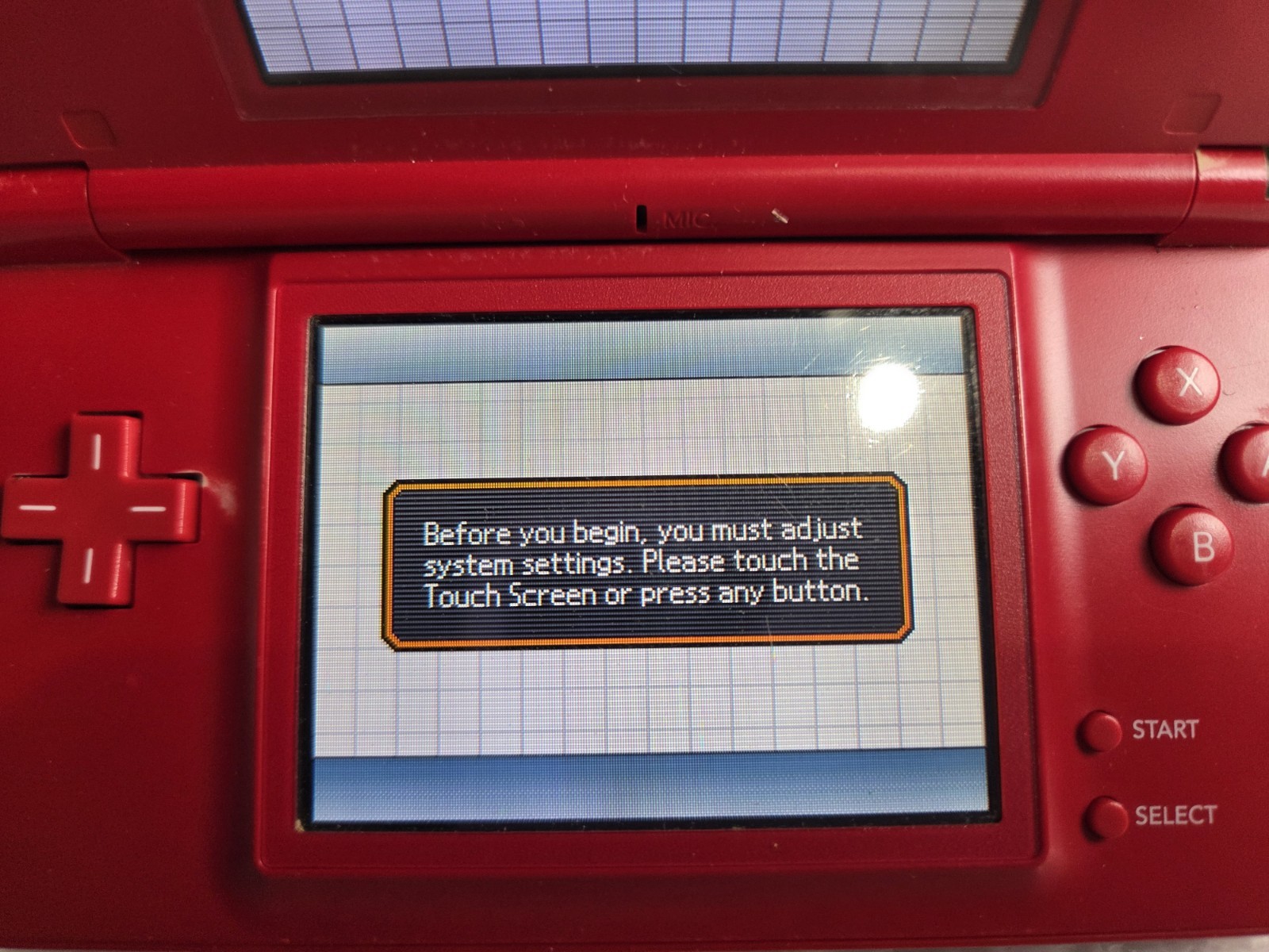 Nintendo DS Lite Red Mario Edition Console Tested Cleaned OEM Charger New Batter