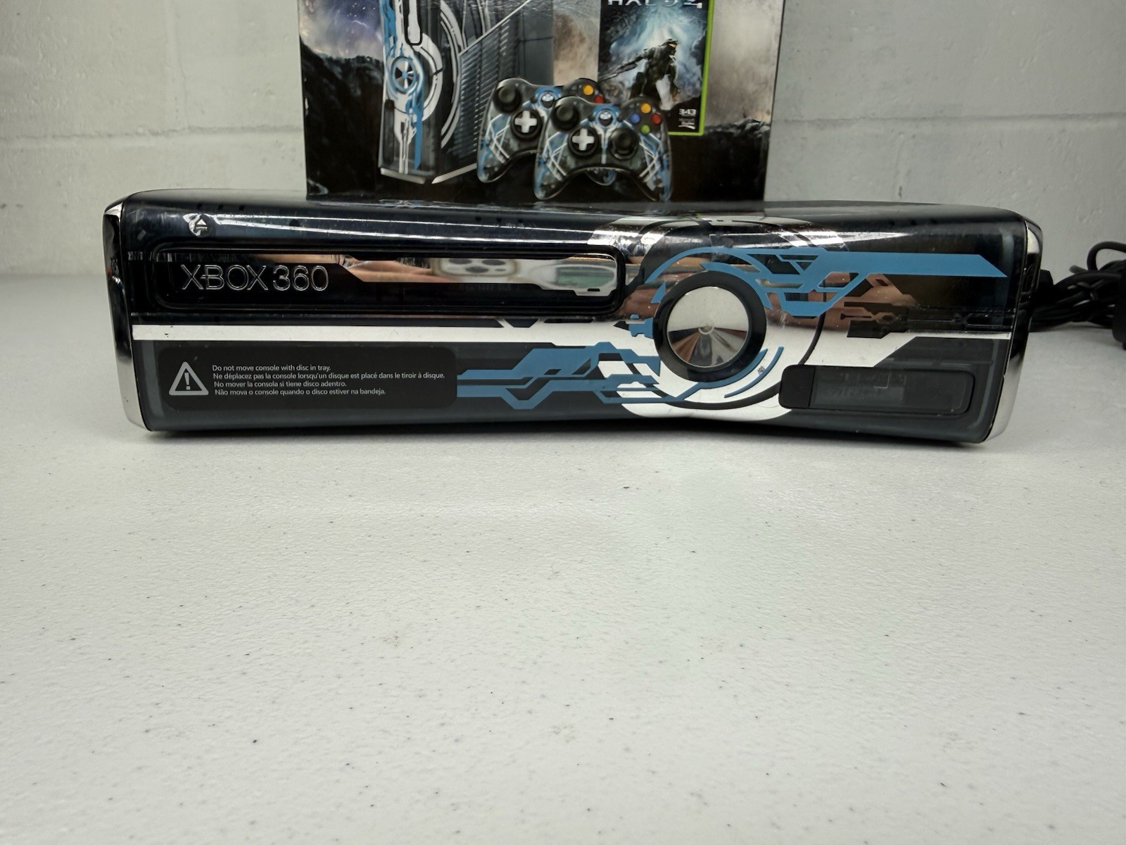 Xbox 360 Halo 4 Limited Edition Console Bundle 320GB Tested Working