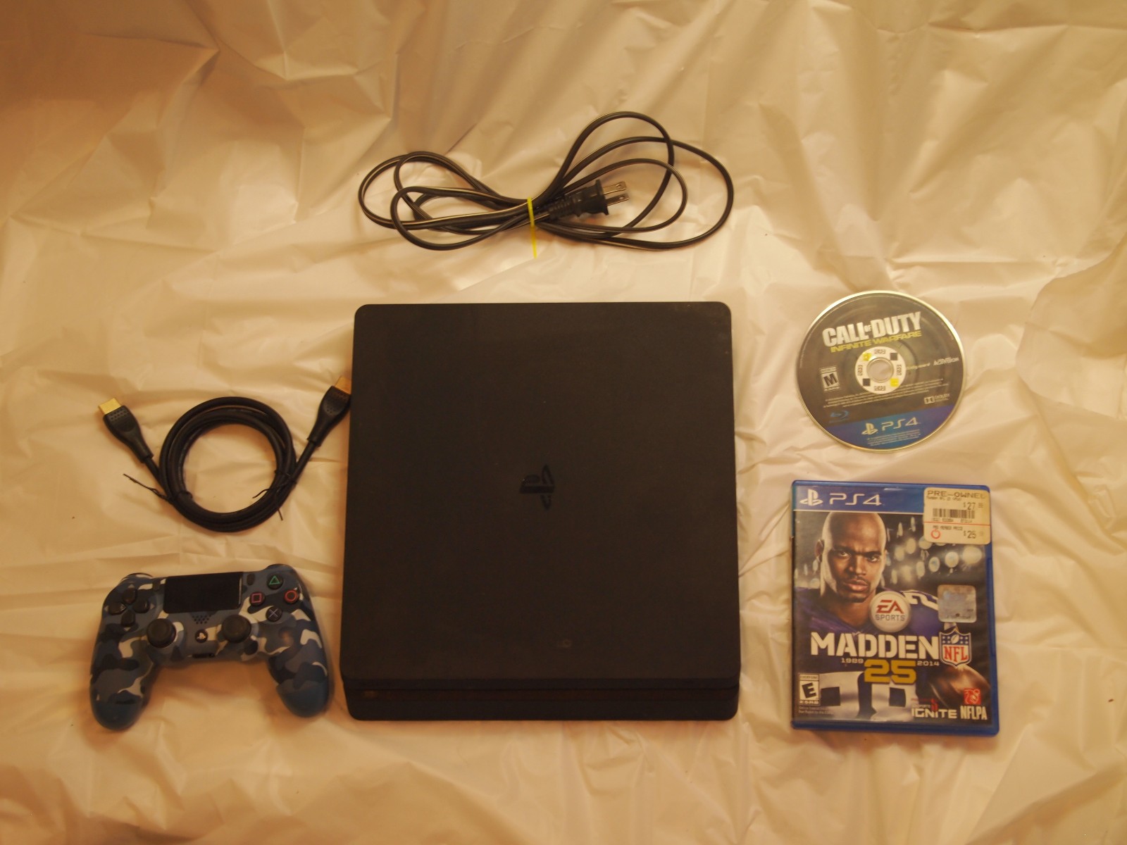 Sony PlayStation 4 Slim PS4 500GB Black Console Gaming System CUH-2015A READ