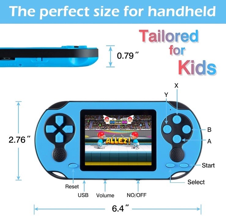 Classic Retro Handheld Gaming System – 230 Games,