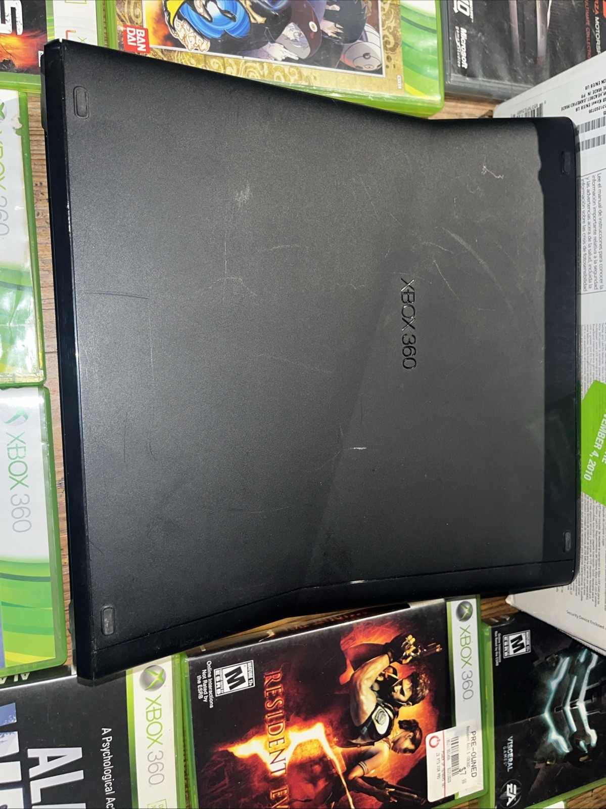 Microsoft Xbox 360 S 250gb Slim & Games – Console Box Cords Kinect Lot Bundle