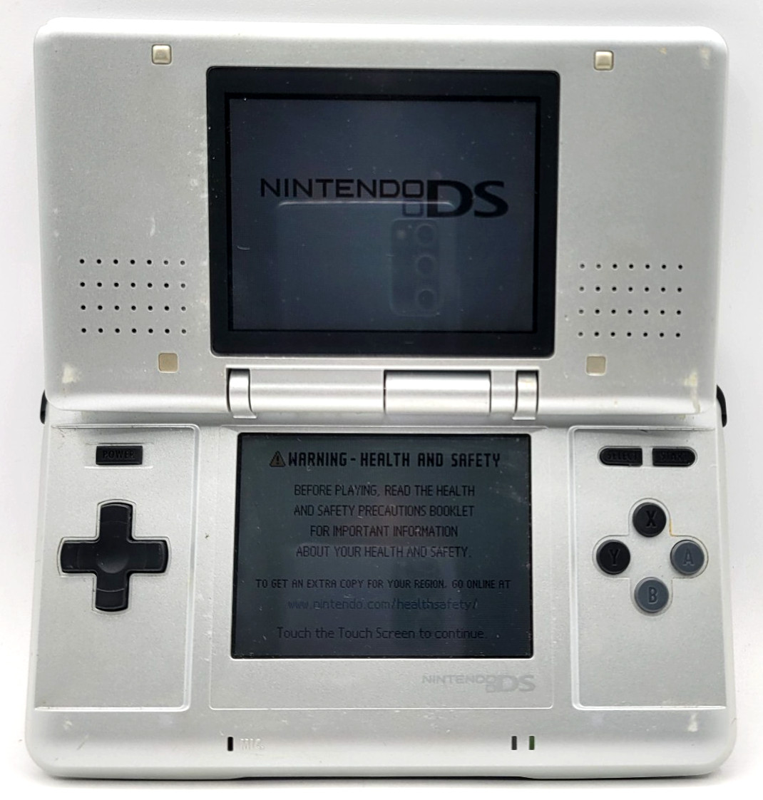 Nintendo DS Original NTR-001 Console – Titanium Silver – Plus Charger – Tested