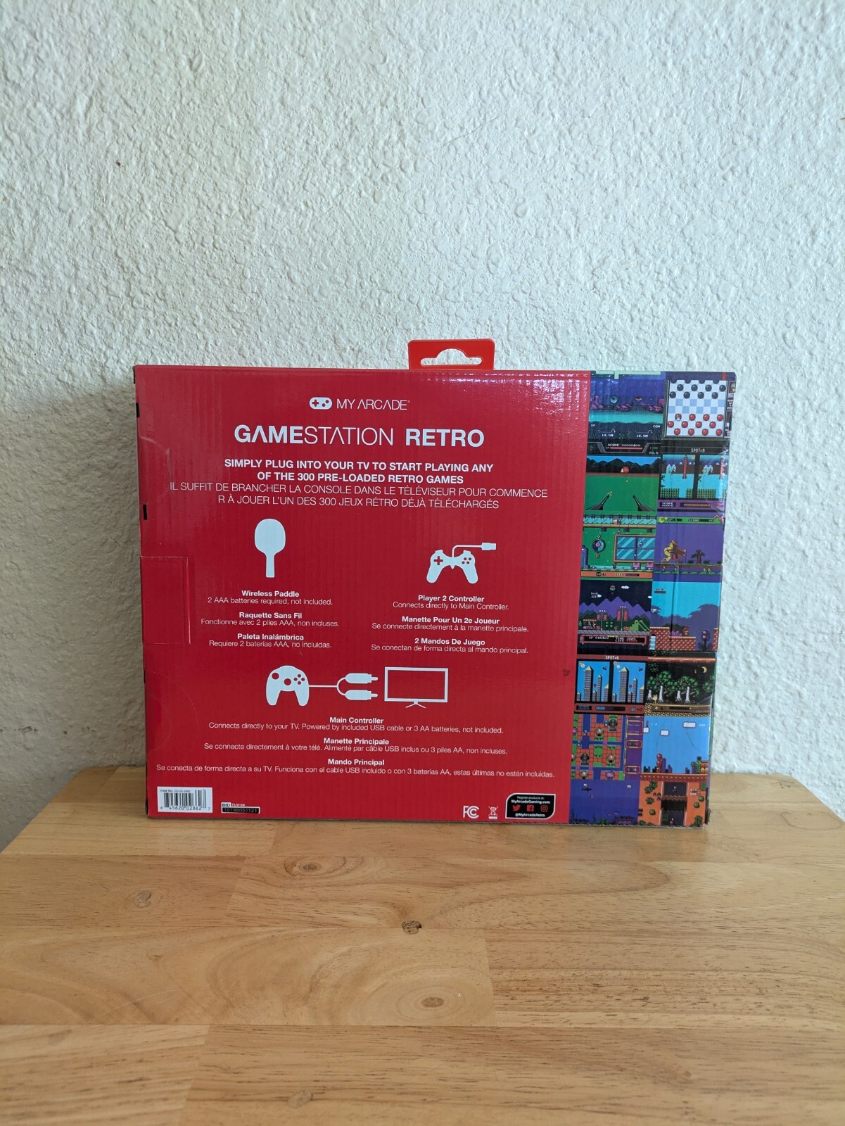 My Arcade GameStation Retro Plug N Play Game System 300 Built In Video Games