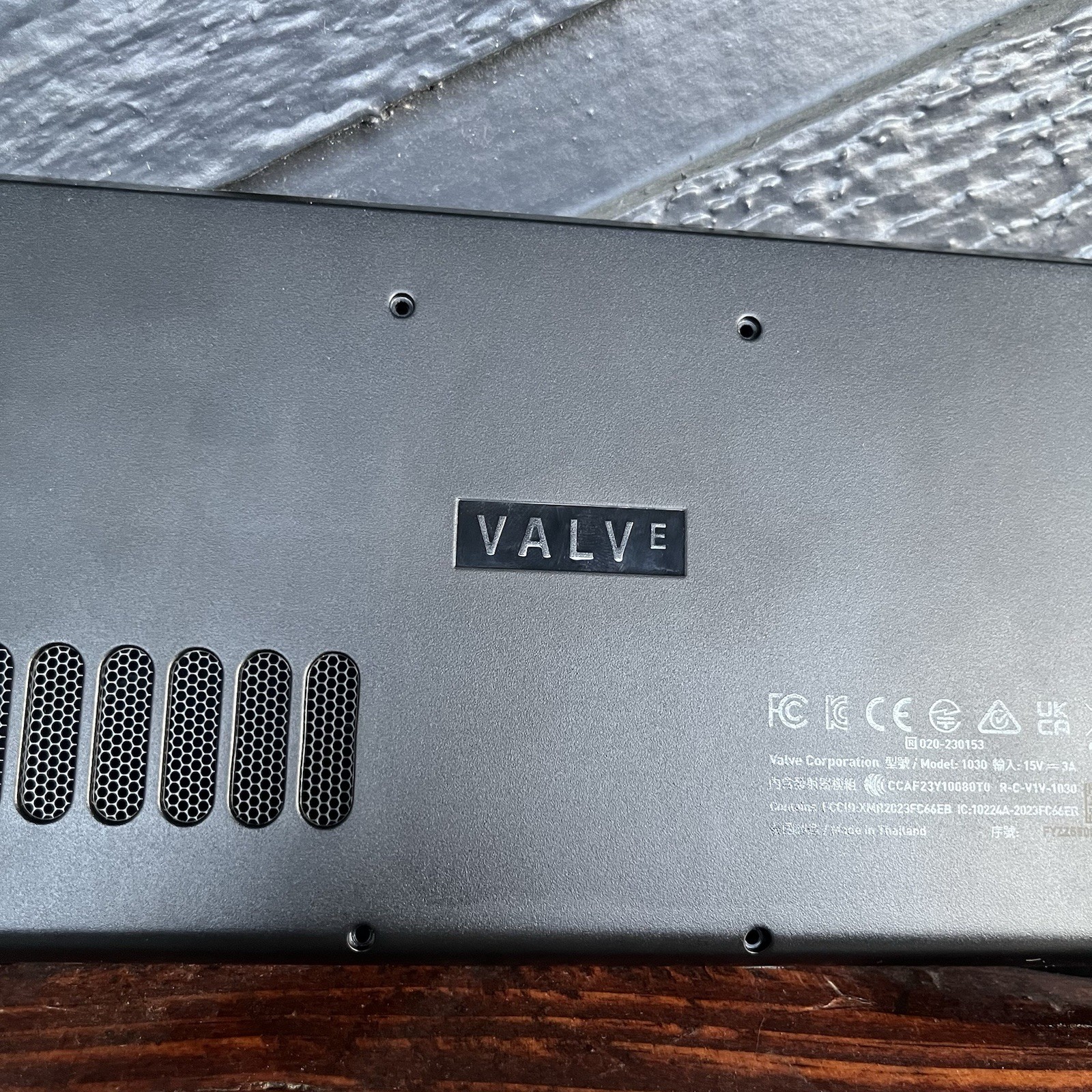 Steam Deck Original OEM Stock Back Plate – Black