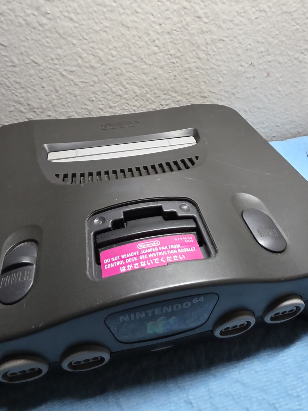 Nintendo 64 Console NUS-001 & OEM Cables – Black – Region Free – Tested