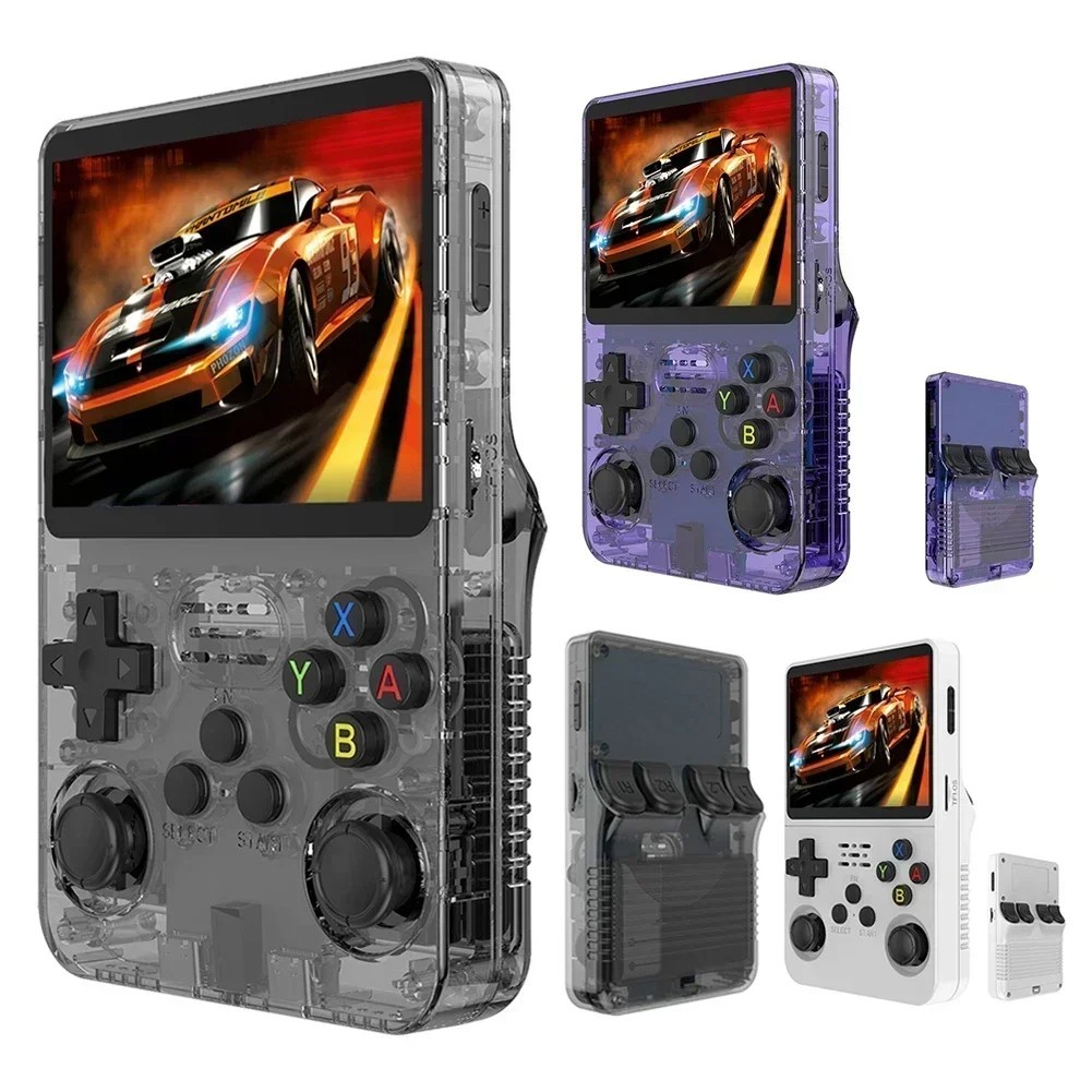 **R36S Retro Handheld Game Console 128GB Linux 3.5″ IPS Portable Video Game Play