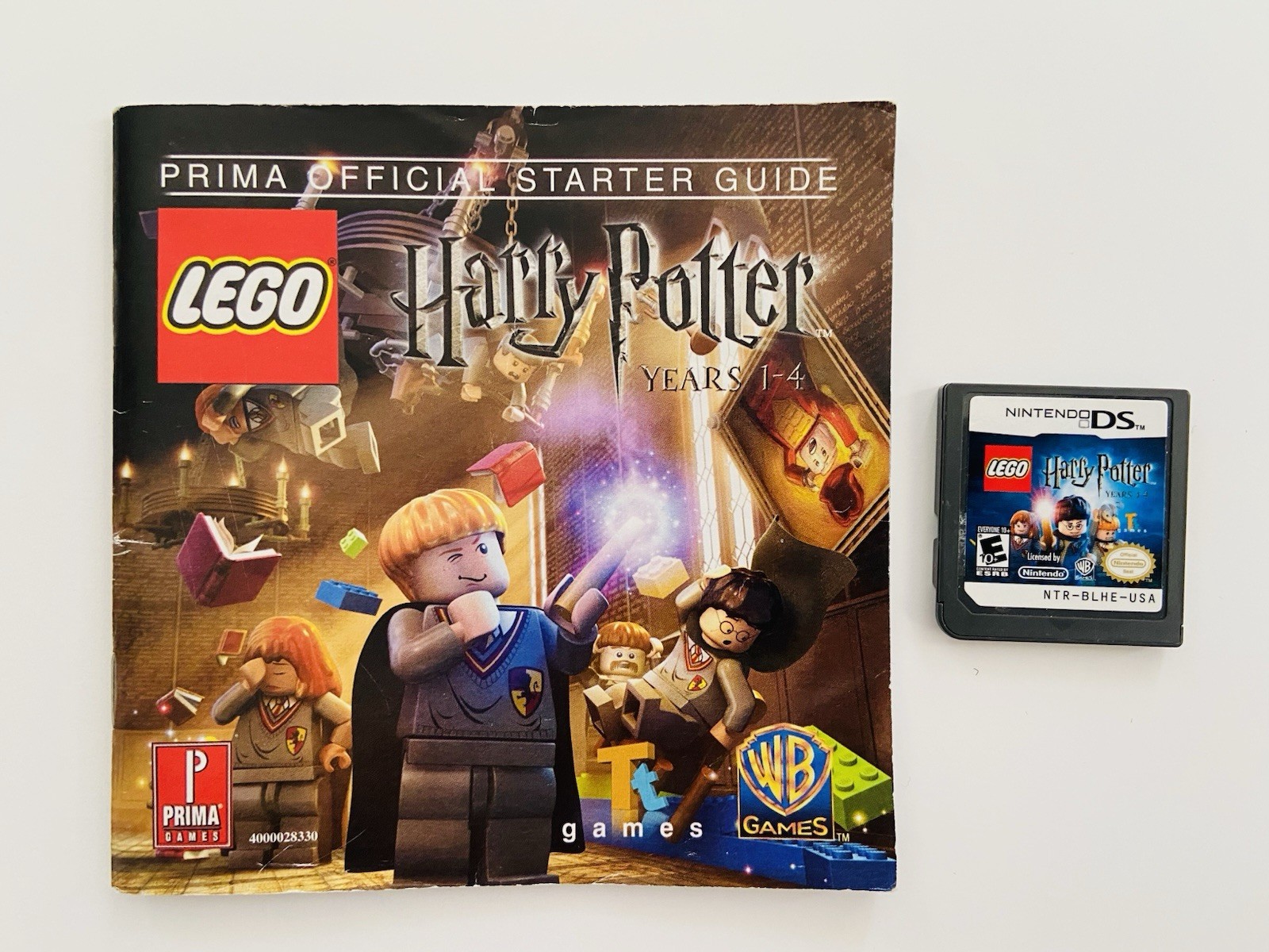 Nintendo DS Lite Metallic Rose Gold Console w/HP Stylus Charger + 4 Games Lego