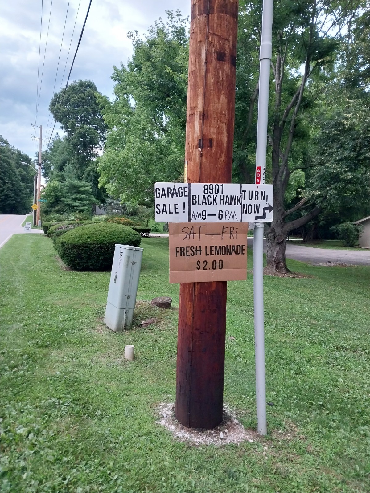 yard sale 8901 black hawk ln indana u.s.a