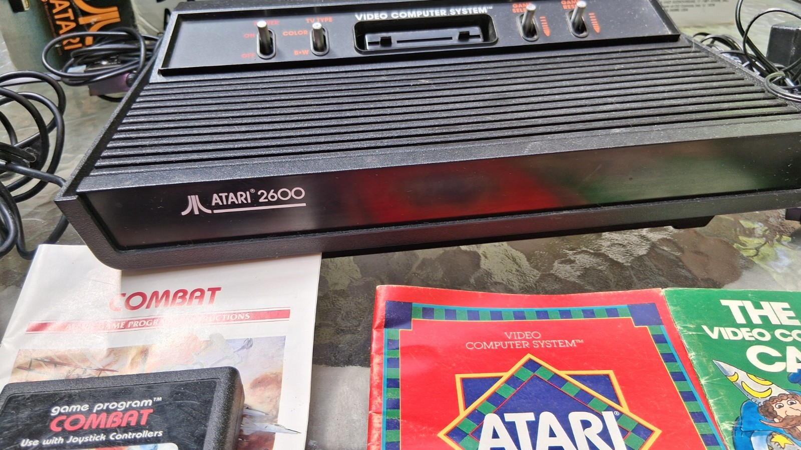 Atari CX2600A Video Computer System W/ Box (Worked When Last Used. 3 Controls