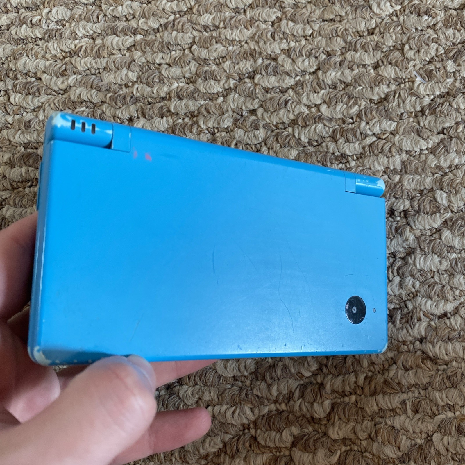 Nintendo DSi Blue Handheld Console Camera/Charger Stylus Tested
