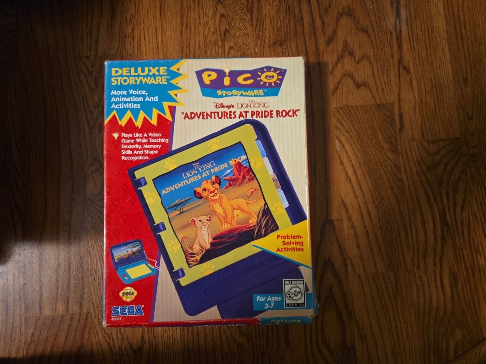 VINTAGE SEGA PICO LEARNING SYSTEM CONSOLE W/ 6 GAMES Lion King, Mickey And More