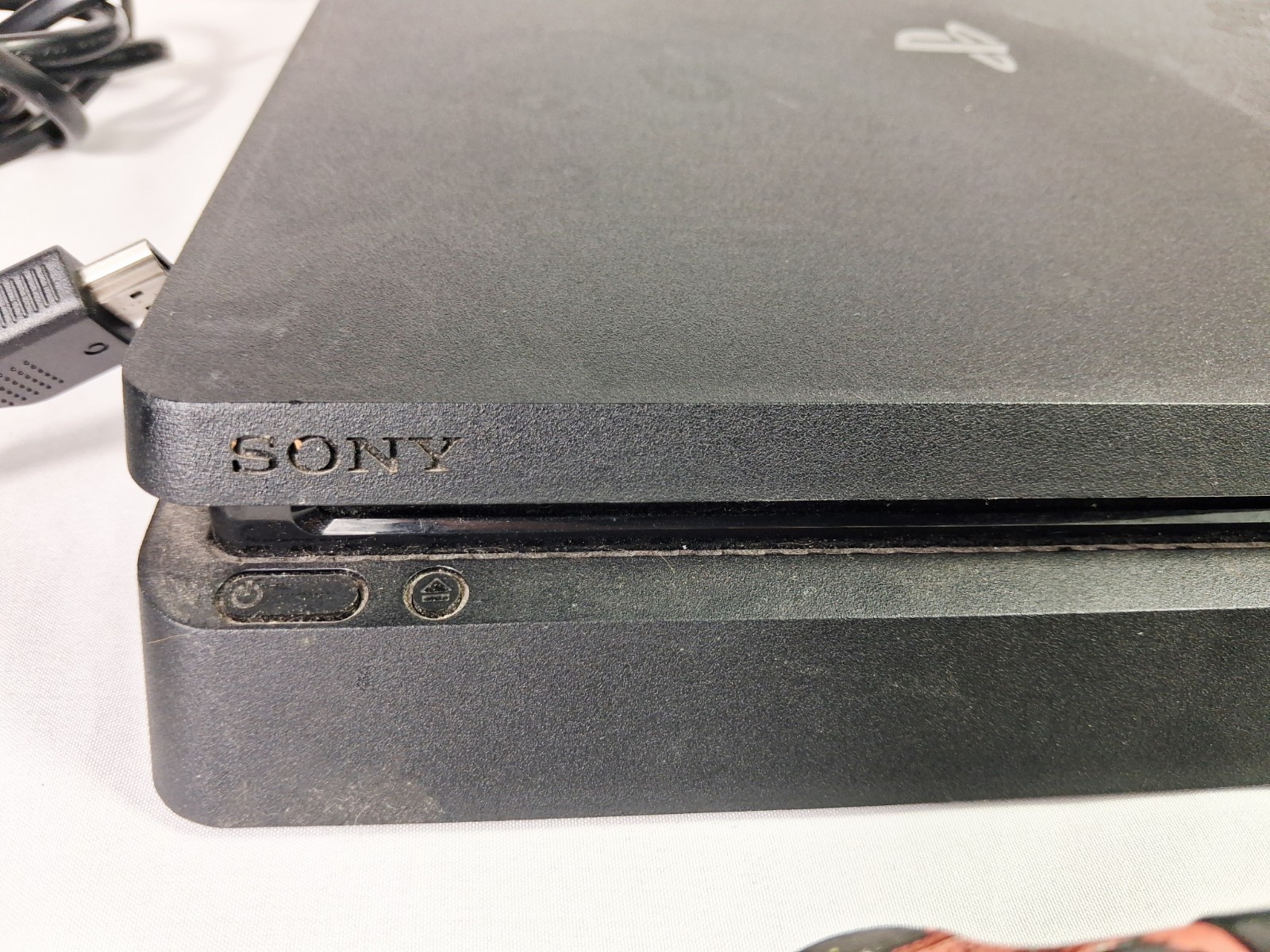 Sony PlayStation 4 PS4 Slim Console For Parts Repair Disc Drive Scratches Discs