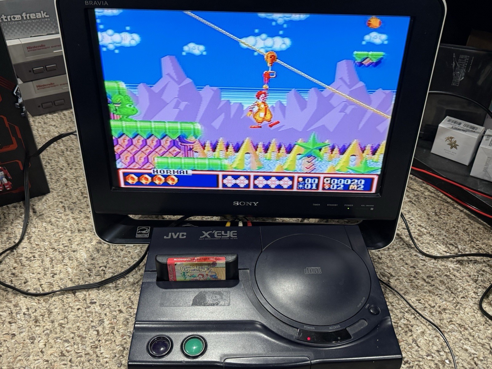 JVC X’Eye Sega Genesis Console Black with Controller and Cables, 1994