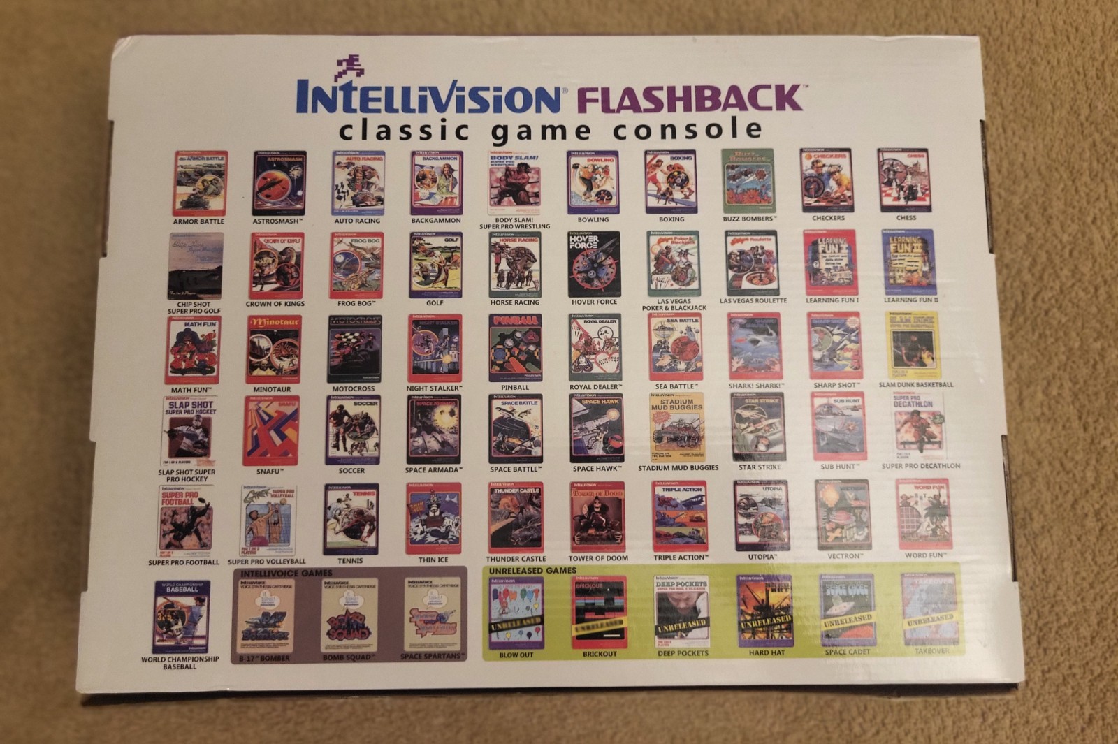 IntelliVision Flashback Classic Game Console With 60 Built-In Games