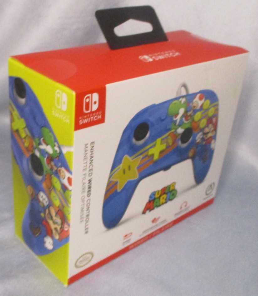 Nintendo Switch PowerA Super Mario Enhanced Wired Controller Ergonomic Design