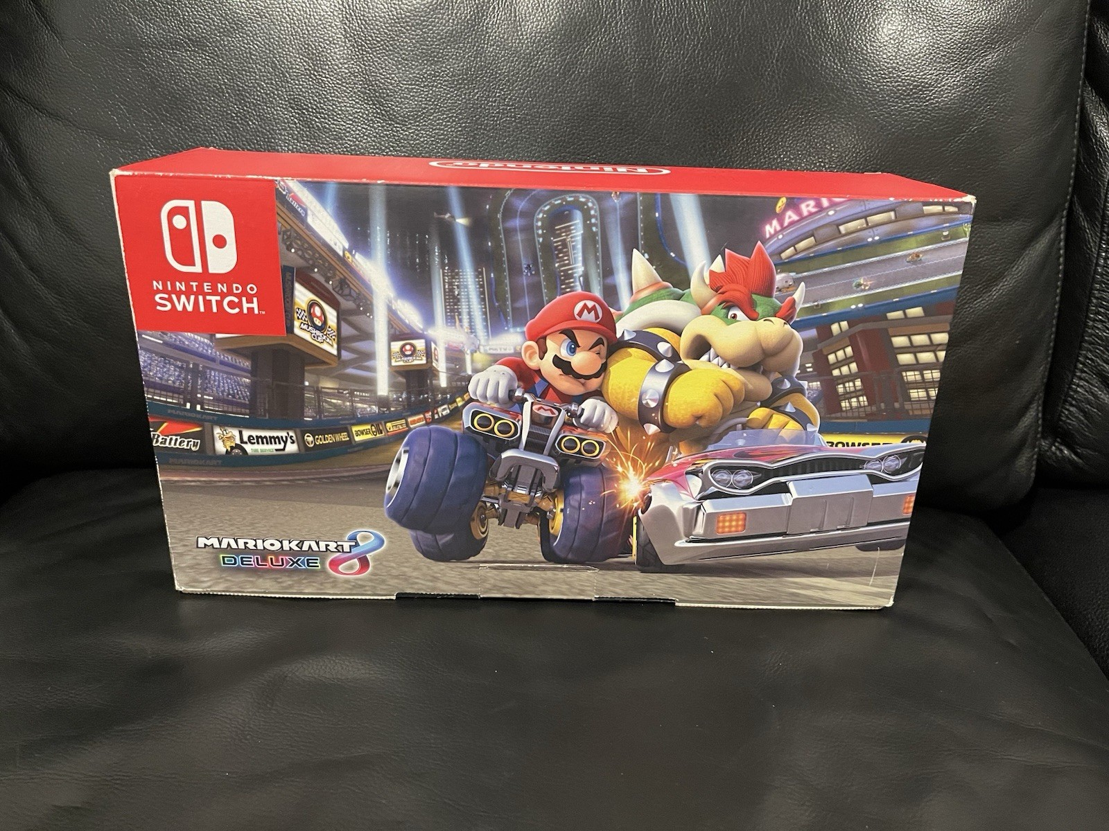 Nintendo Switch w/ Neon Blue & Neon Red Joy-Con + Mario Kart 8 Deluxe