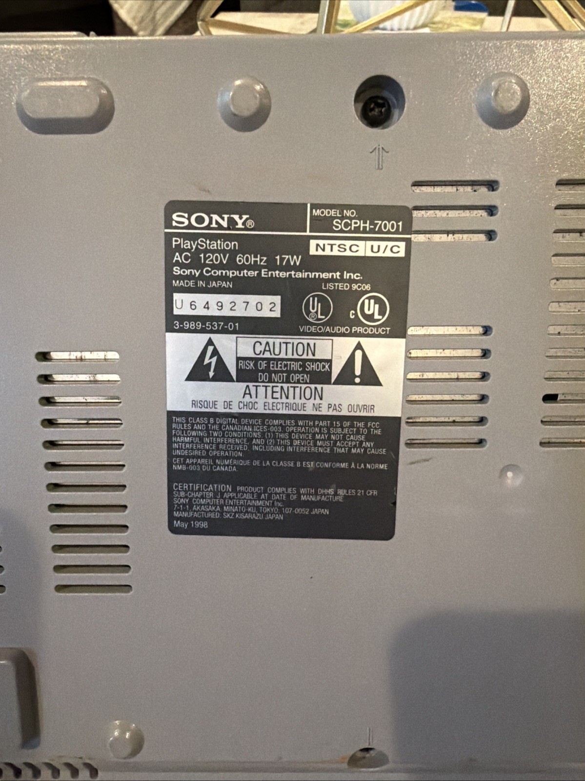 Sony PlayStation 1 PS1 SCPH-7001 Console OEM Controller Tomb Raider 2 + 2 Games